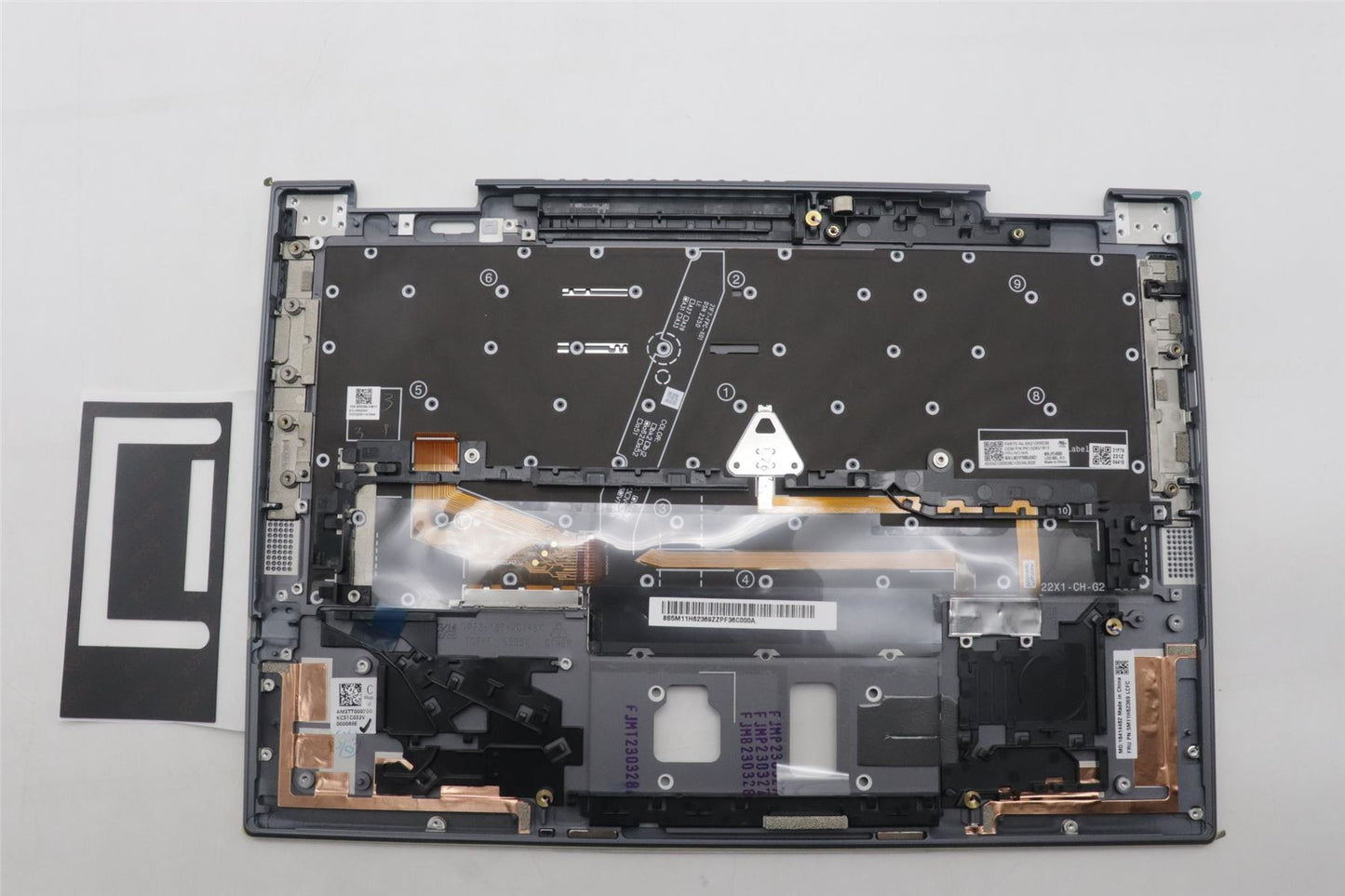 Lenovo ThinkPad X1 8th Gen Keyboard Palmrest Top Cover Belgian Grey 5M11H62369