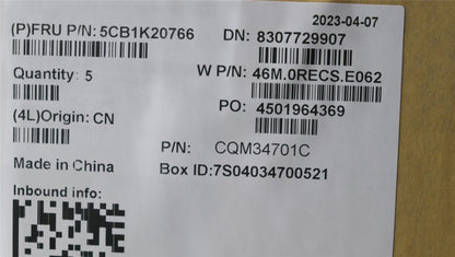 Lenovo Upper Case ASM_BEL W82XX AB 5CB1K20766