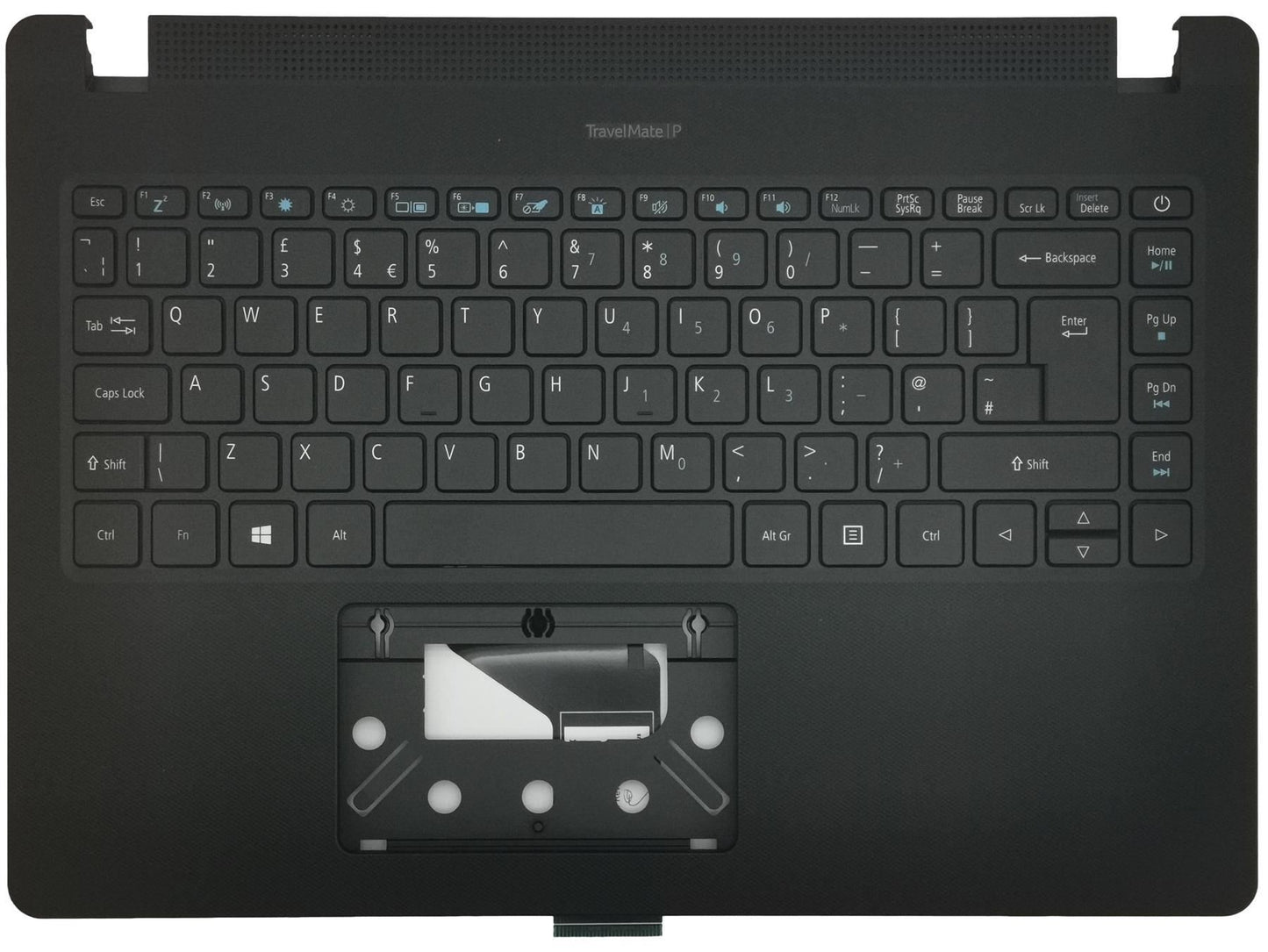 Acer Travelmate P214-52 Palmrest Cover Keyboard UK Black Backlit 6B.VLJN7.031