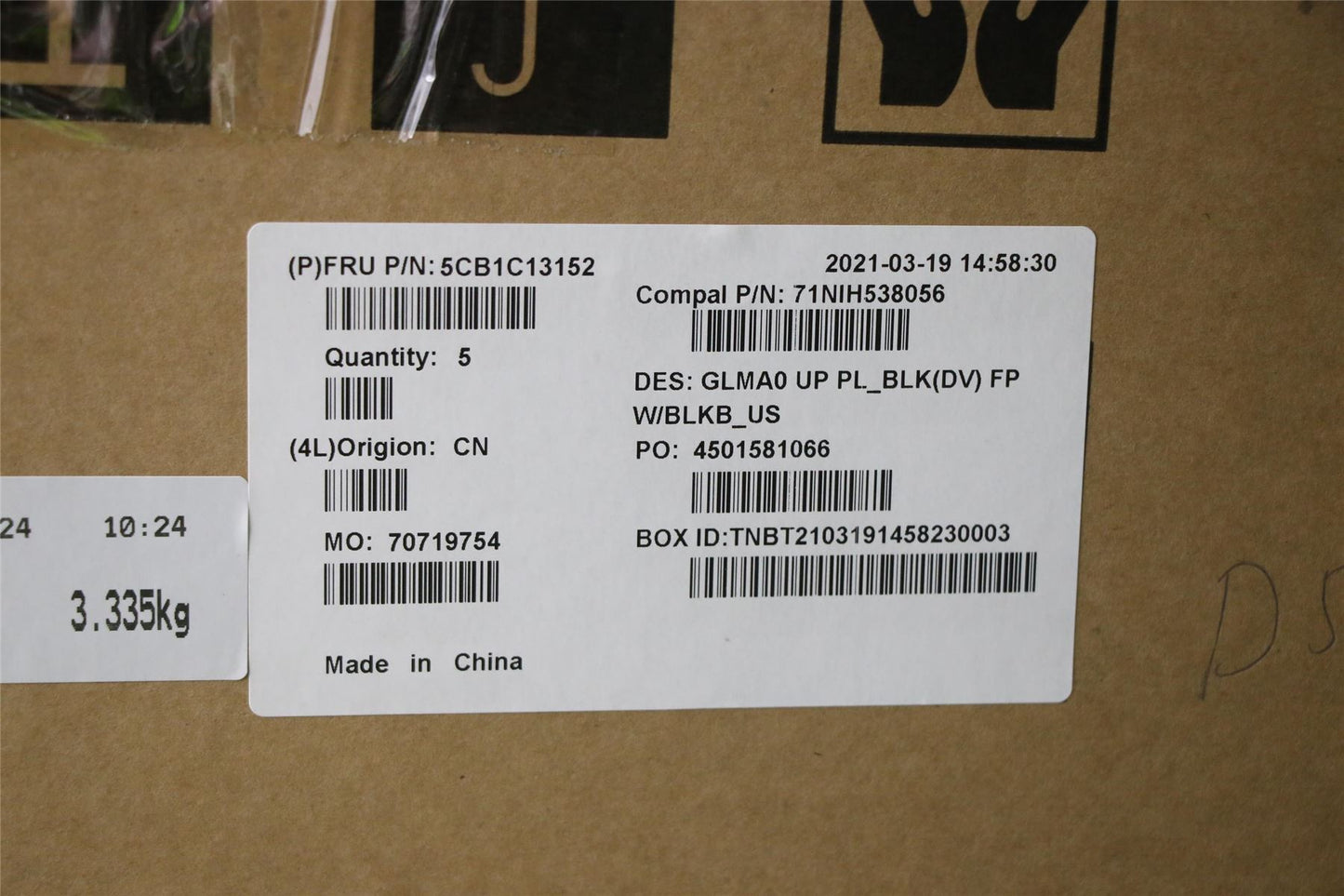 Lenovo IdeaPad 5-14ALC05 Palmrest Cover Touchpad Keyboard US Black 5CB1C13152