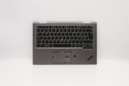 Lenovo Yoga X1 4th Keyboard Palmrest Top Cover Swiss Grey Backlit 5M10V24867