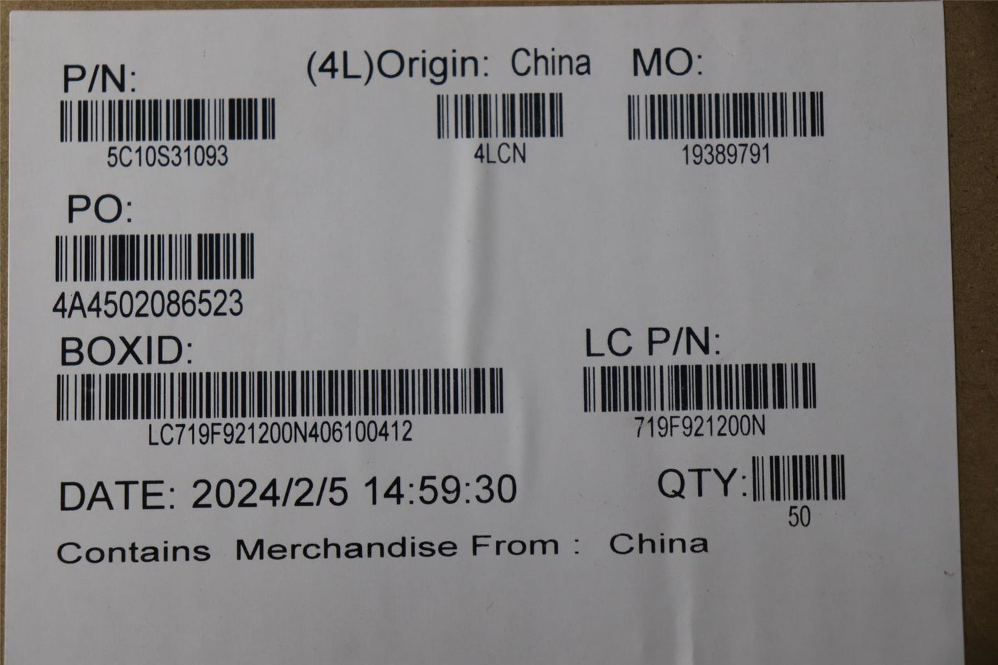 Lenovo CABLE L 83FF IO/B Right LUX 5C10S31093