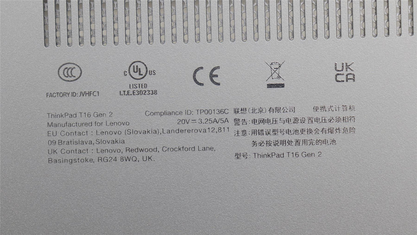 Lenovo FRU KT6D2_D_COVER_UMA_WL_ASSY_BK 5CB1L57935