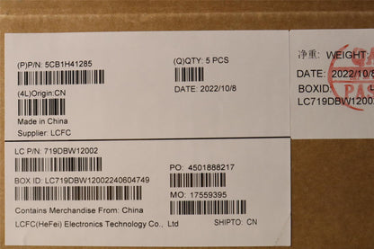 Lenovo Upper Case ASM_SPA L82RJ FP AB BL 5CB1H41285