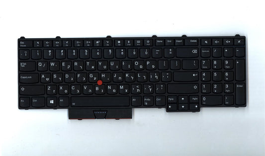 Genuine Lenovo ThinkPad P51 P71 Keyboard Hebrew Black Backlit 01HW214
