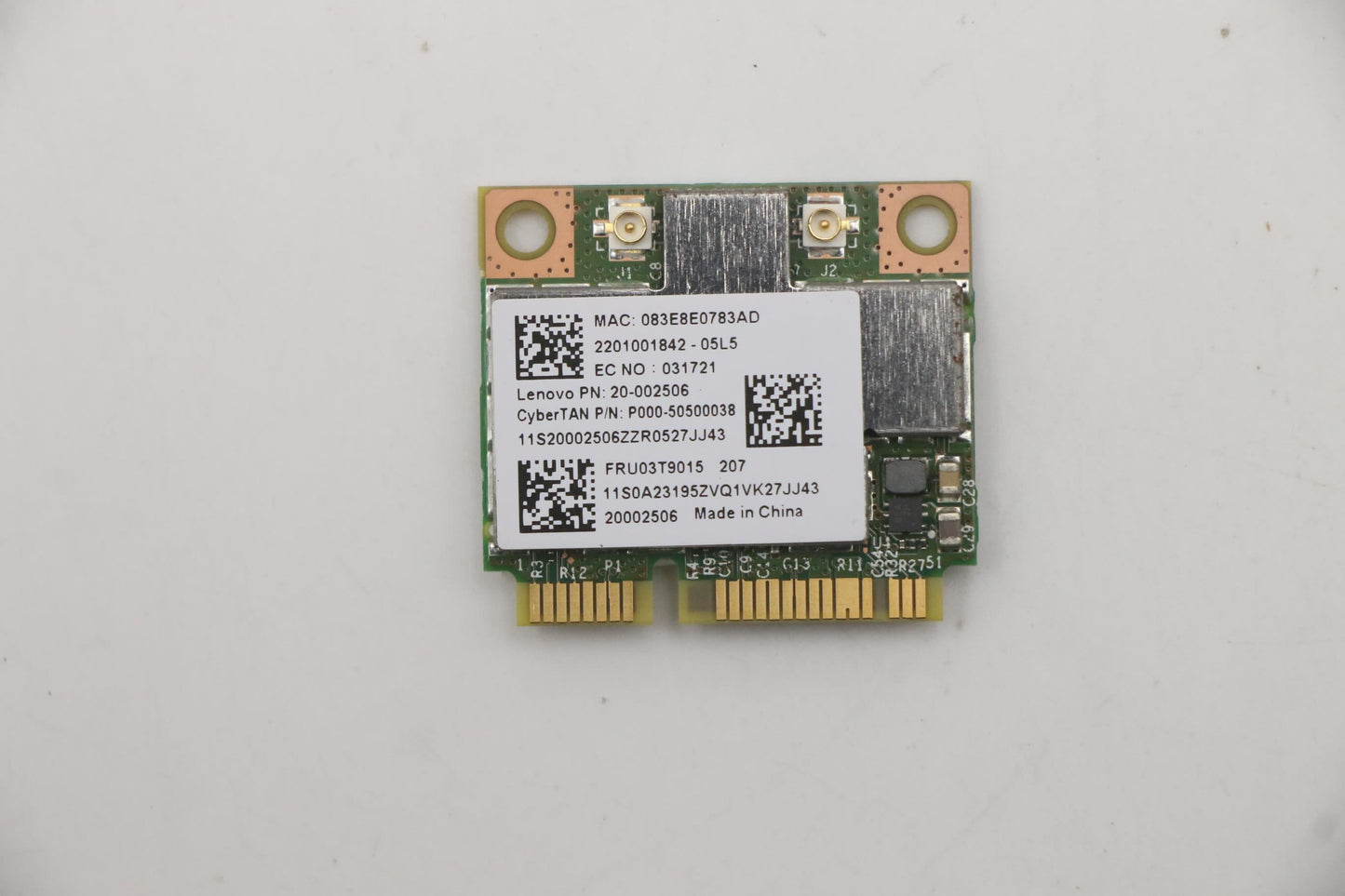 Lenovo BCM43227, single band WiFi WLAN Board 03T9015