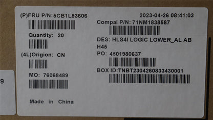 Lenovo Lower Case C 82XD AL AB H45 5CB1L83606