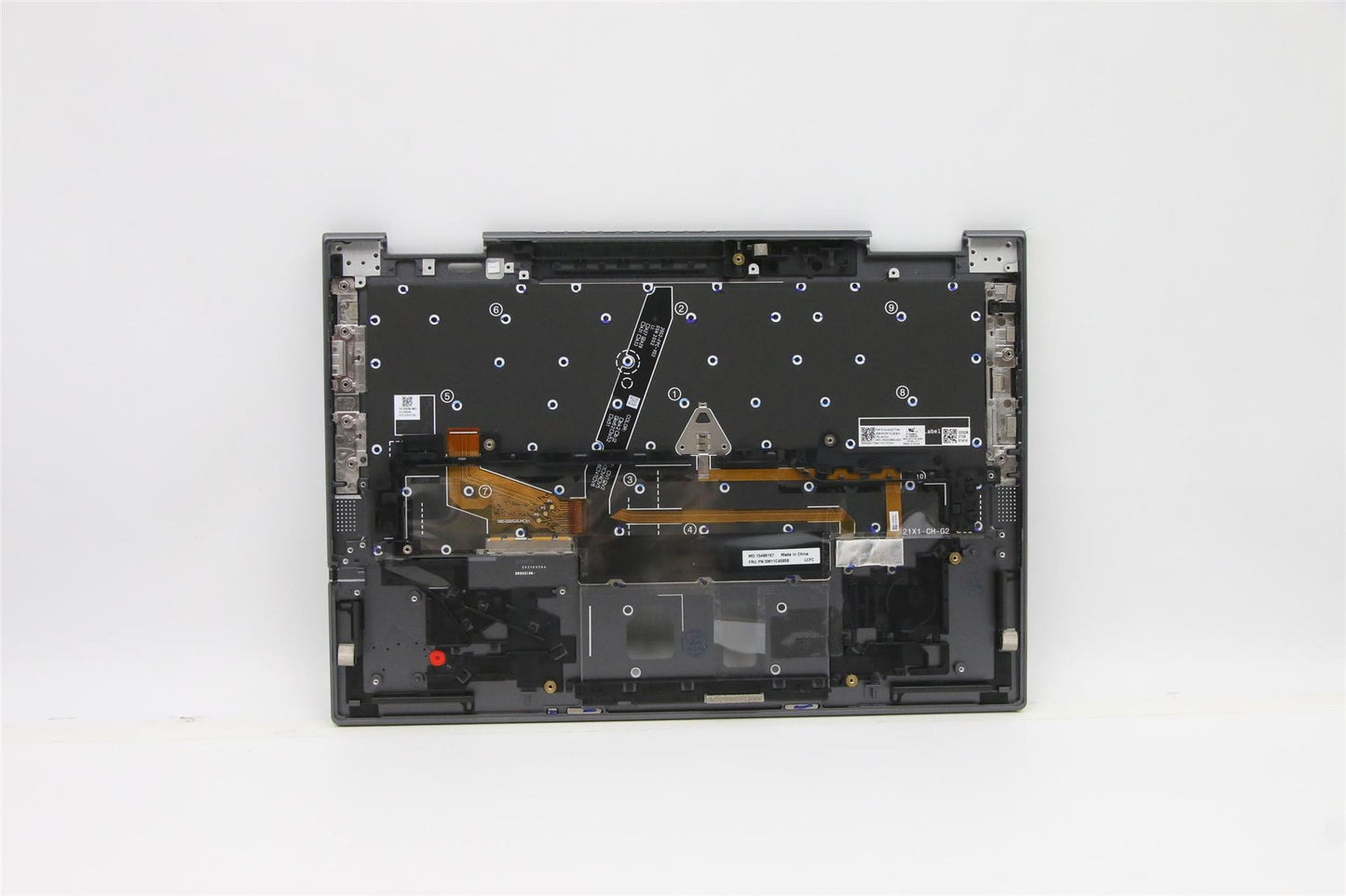 Lenovo ThinkPad X1 6th Gen Keyboard Palmrest Top Cover Belgian 5M11C40958