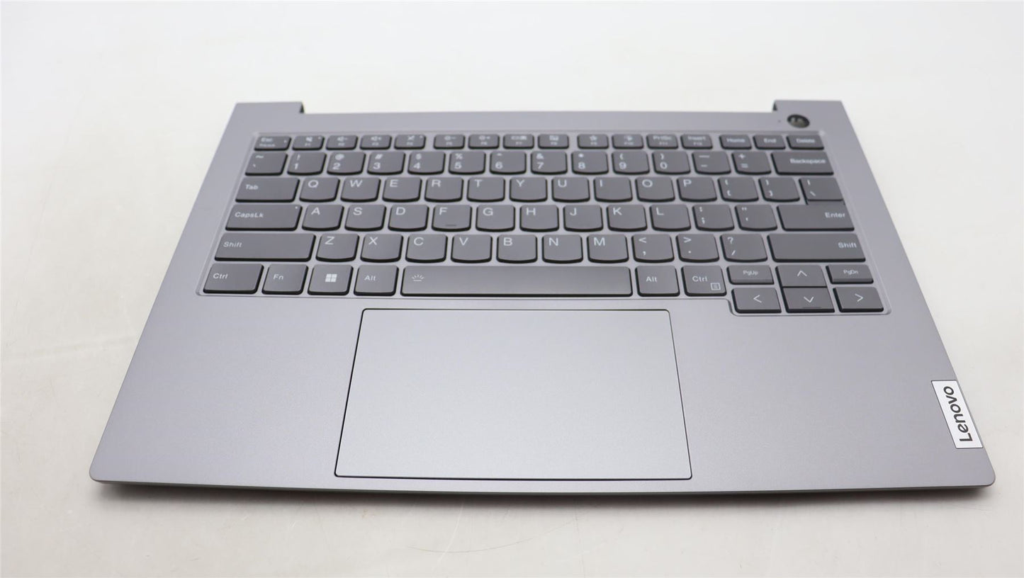 Lenovo ThinkBook 14 G6 IRL Palmrest Cover Touchpad Keyboard US Grey Backlit 5CB1M48464