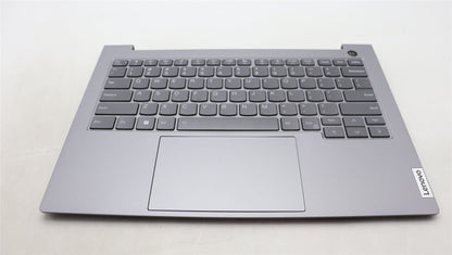Lenovo ThinkBook 14 G6 IRL Palmrest Cover Touchpad Keyboard US Grey Backlit 5CB1M48464