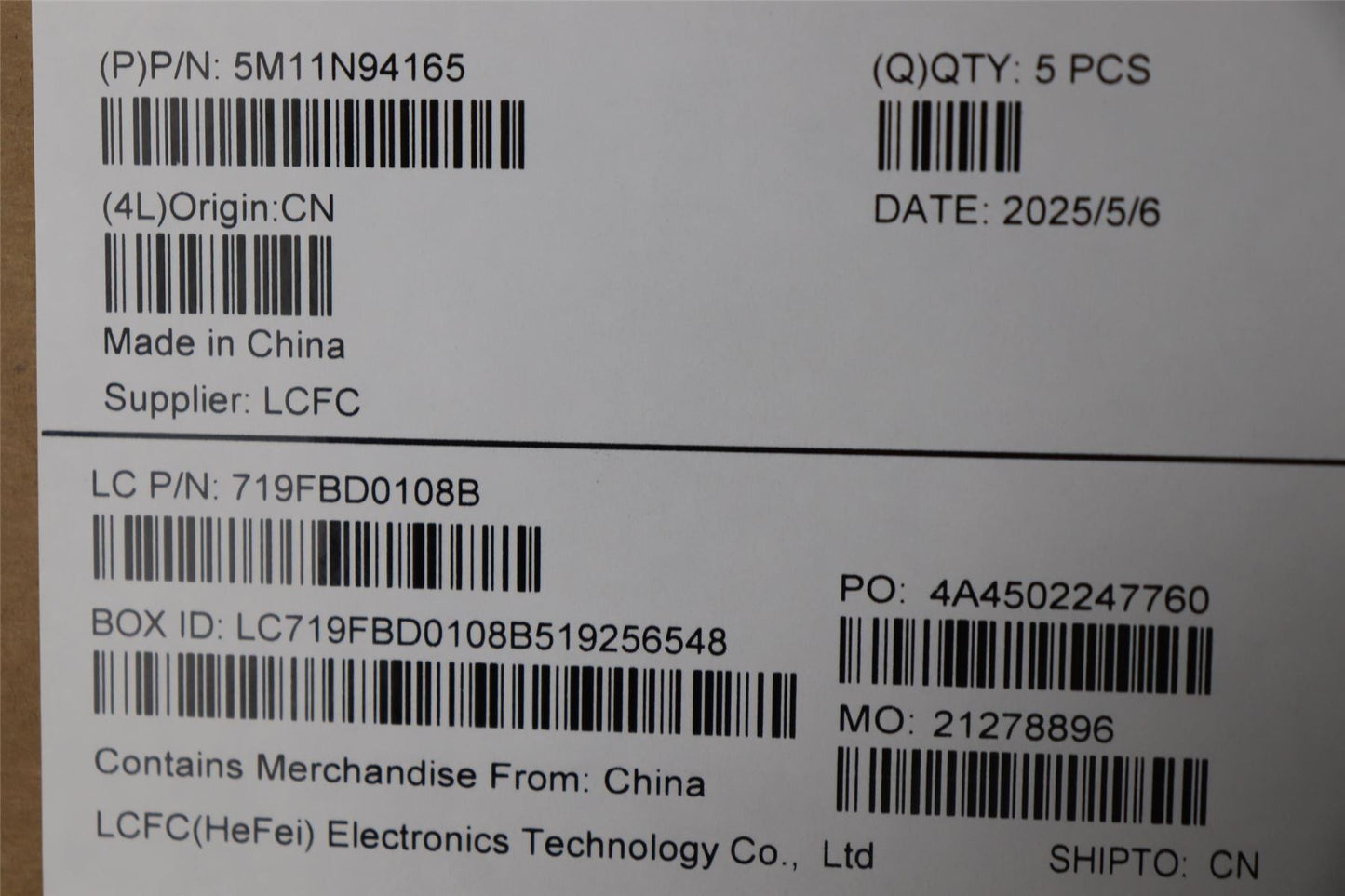 Lenovo MECH_ASM FRU KB BEL BL(TRI)UK Bk 5M11N94168