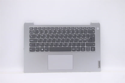 Lenovo IdeaPad 1 14IJL7 Palmrest Cover Touchpad Keyboard Nordic Silver 5CB1E19788