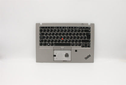 Lenovo ThinkPad T490s Keyboard Palmrest Top Cover UK Black Backlit 02HM379