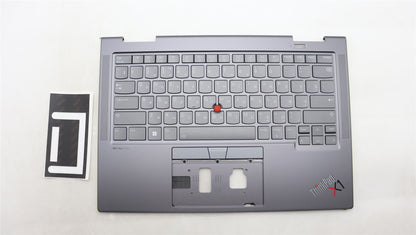 Lenovo ThinkPad X1 8th Gen Keyboard Palmrest Top Cover Russian Grey 5M11H62319
