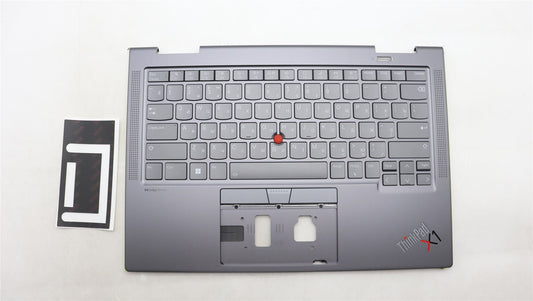 Lenovo ThinkPad X1 8th Gen Keyboard Palmrest Top Cover Russian Grey 5M11H62319