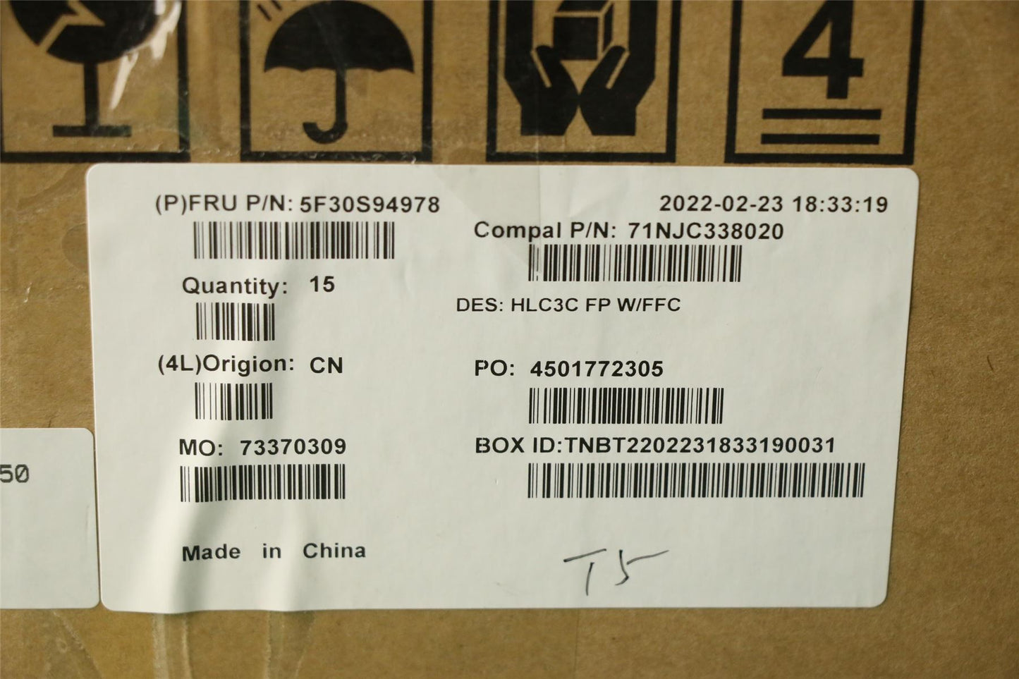 Lenovo FP BD C 82UD w/FFC 5F30S94978