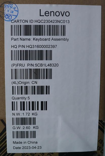 Lenovo COVER Upper Case ASM_JPN H 82YM NFP TT 5CB1L48320