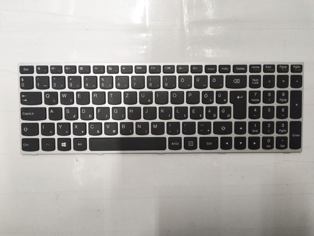 Lenovo Z50-75 Keyboard Hungarian Silver Backlit 25215300