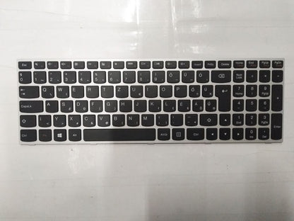 Lenovo Z50-75 Keyboard Hungarian Silver Backlit 25215300