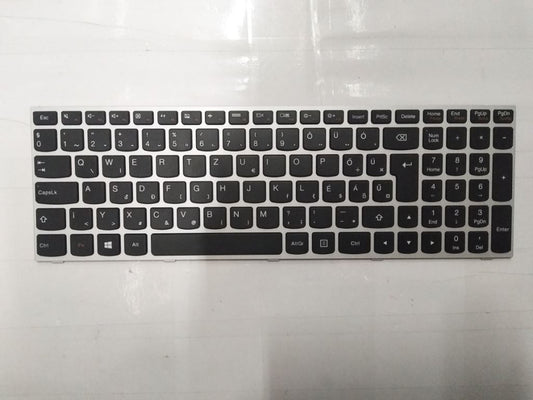 Lenovo Z50-75 Keyboard Hungarian Silver Backlit 25215300