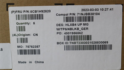 Lenovo ThinkBook 14 G4 ABA Palmrest Cover Touchpad Keyboard German 5CB1H92820