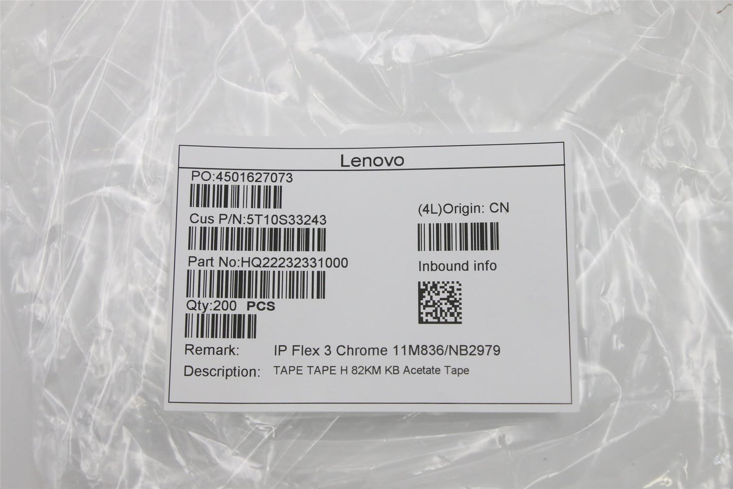 Lenovo TAPE TAPE H 82KM KB Acetate Tape 5T10S33243
