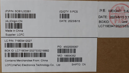 Lenovo Upper Case ASM_HBW L82X8 NFP NBLAG 5CB1L53361