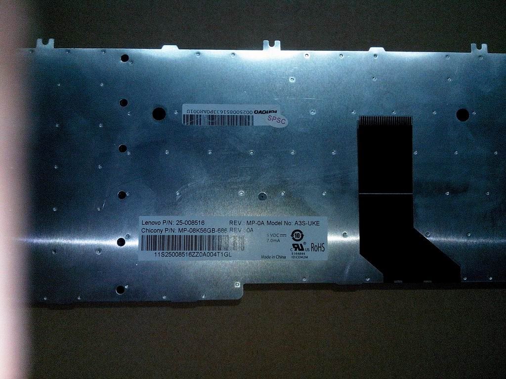Lenovo CCY A3S 102KEY ORG KBD UK English Keyboard 25008516