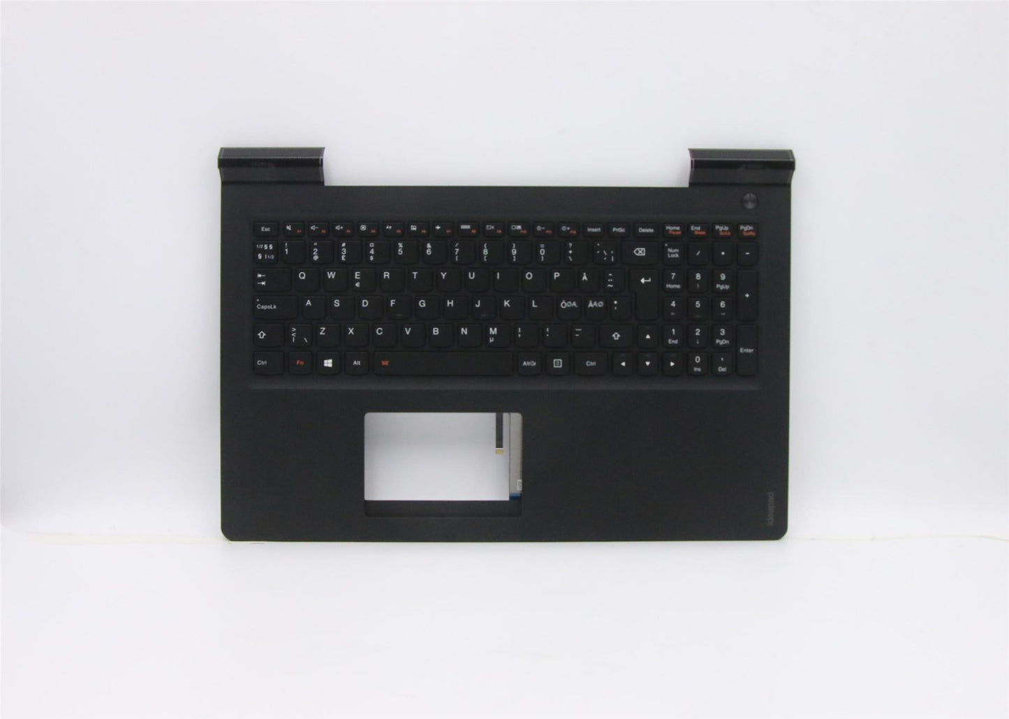 Lenovo IdeaPad 700-15ISK Keyboard Palmrest Top Cover Nordic Black 5CB0L03555