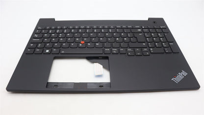 Lenovo ThinkPad E16 Gen 1 Keyboard Palmrest Top Cover Danish Black 5M11L65190