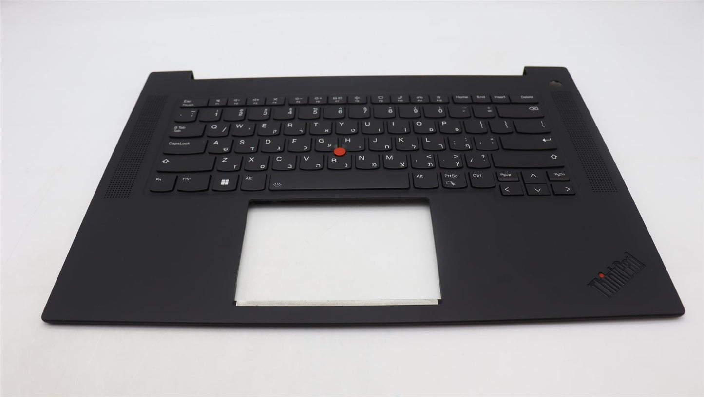 Lenovo ThinkPad P1 Gen 6 Keyboard Palmrest Top Cover Hebrew White 5M11L89007