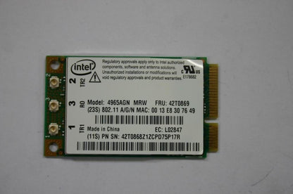 Lenovo In 4965N ROW M NB WLAN(LI) #886482 WiFi WLAN PCIe PCI Board 20001796