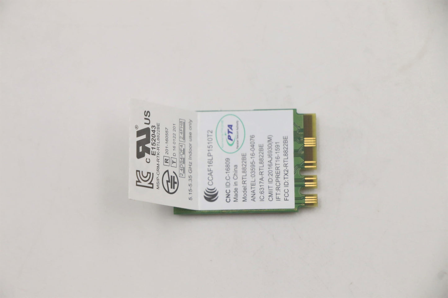 Lenovo Wireless,CMB,LTN,8822BE TNS LiteOn Board 01AX742