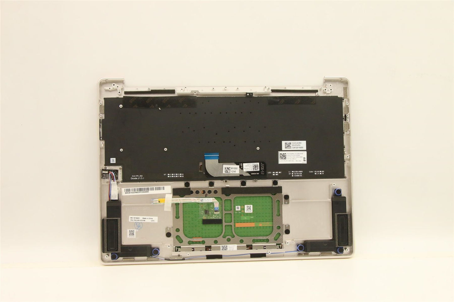 Lenovo IdeaPad 9 14IAP7 Palmrest Cover Touchpad Keyboard UK Silver 5CB1H23768