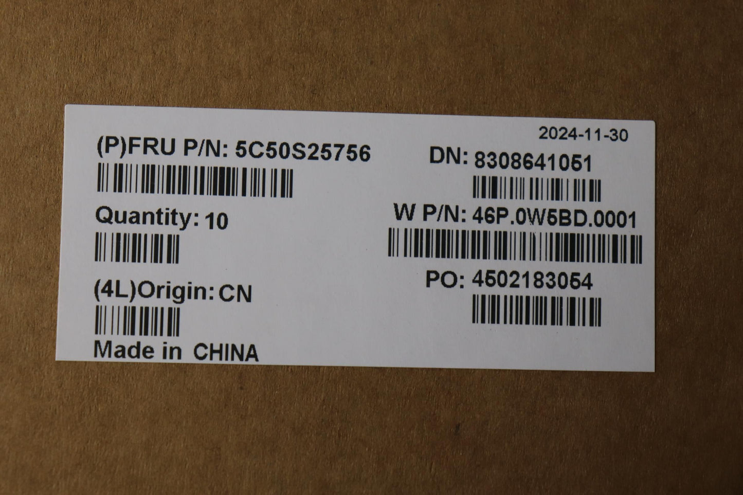 Lenovo CARDPOP W 21SH I/O Board 5C50S25756
