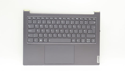 Lenovo Yoga 7 14ARH7 Palmrest Cover Touchpad Keyboard UK Storm Grey 5CB1J51071