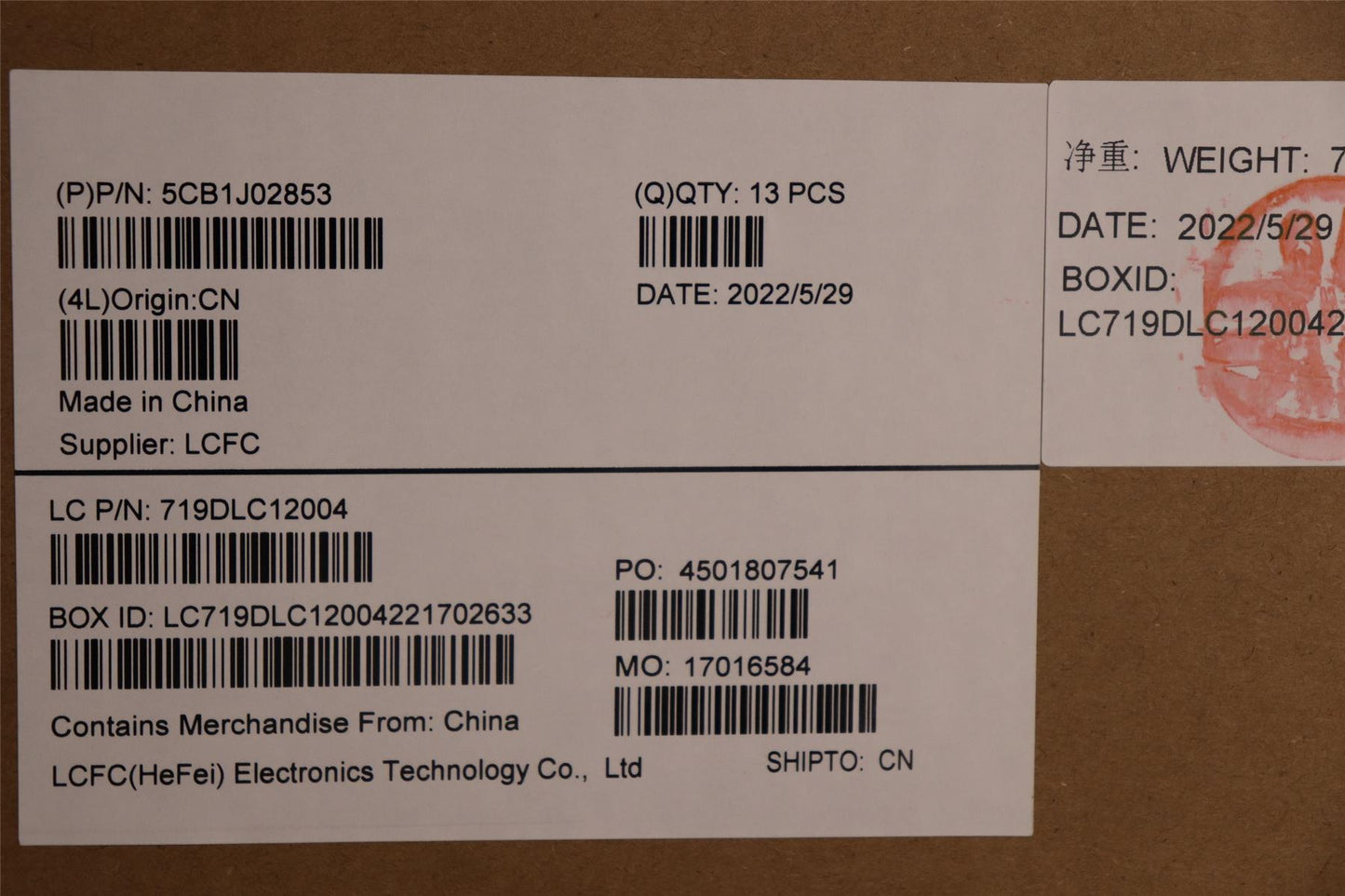 Lenovo Lower Case L 82U1 WO_HDD_I/G_U 5CB1J02853