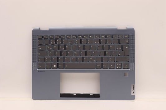 Lenovo IdeaPad 5 14IAU7 Keyboard Palmrest Top Cover German Backlit 5CB1H80017