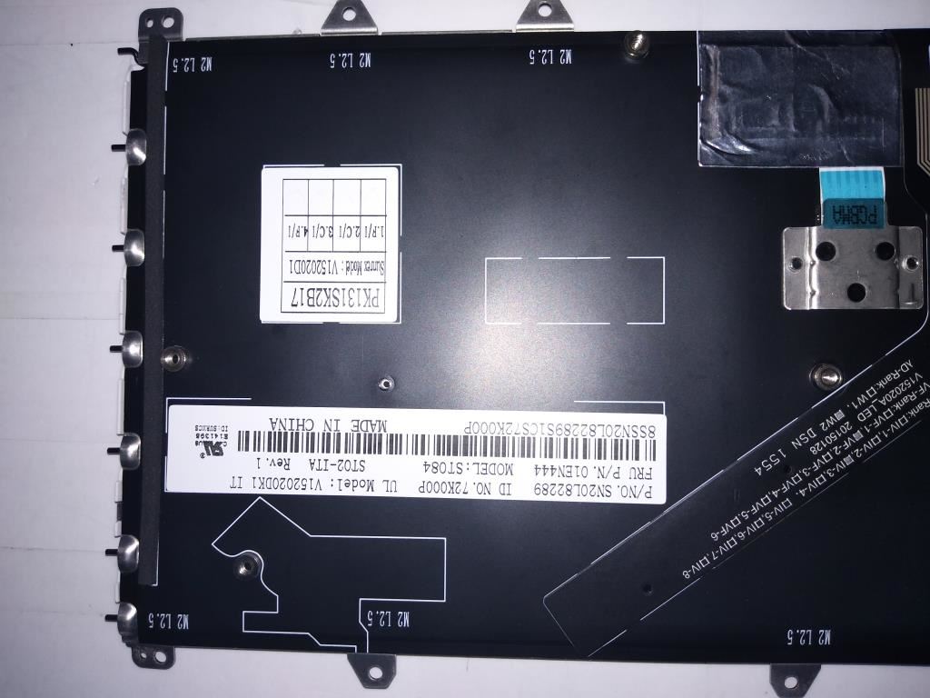 Genuine Lenovo Yoga 370 Keyboard Italian Silver Backlit 01EN444 01AV733