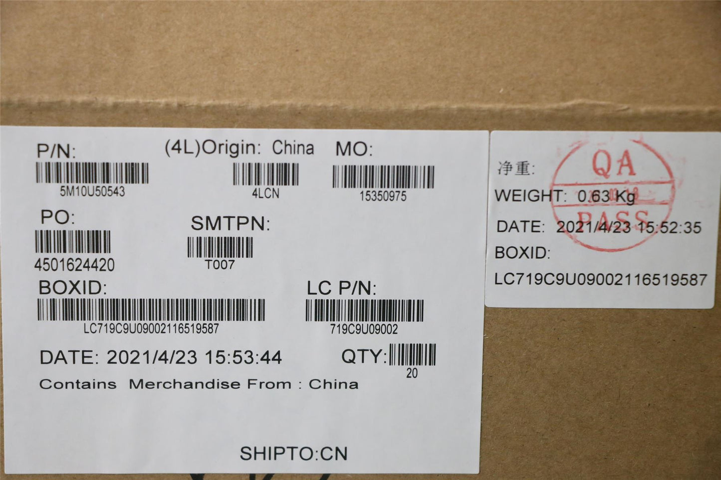 Lenovo MECH_ASM GTU02_LTE_FRAME_SUB_ASSY 5M10U50543