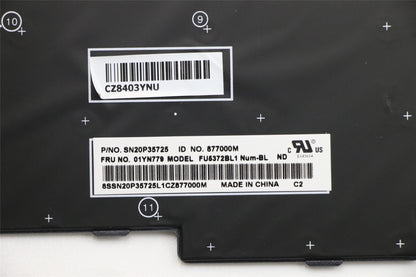 Genuine Lenovo ThinkPad E580 E590 Keyboard Nordic Silver Backlit 01YN779 01YN699