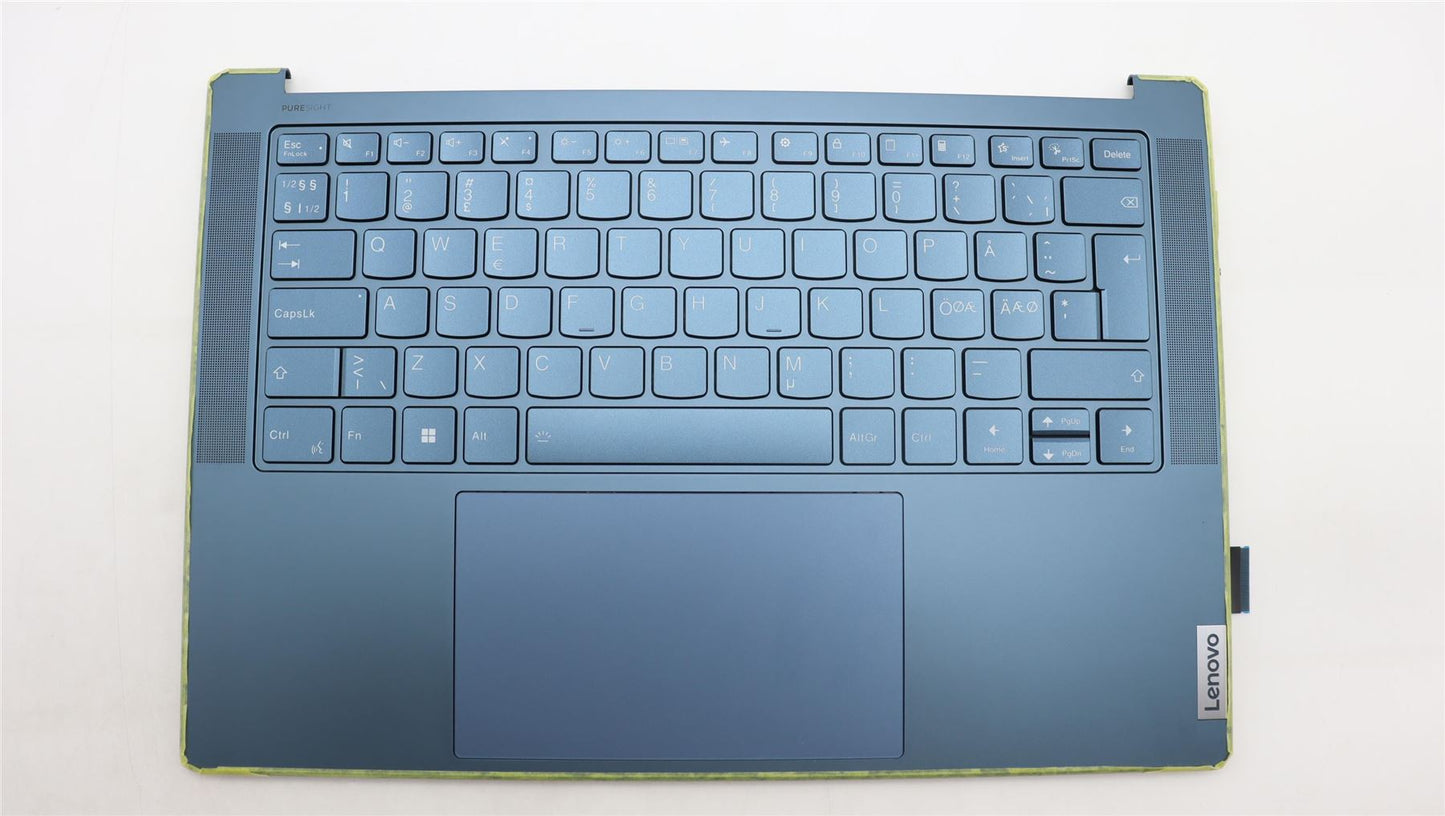 Lenovo Yoga 7 14APU8 Palmrest Cover Touchpad Keyboard Nordic 5CB1L80578