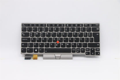 Lenovo ThinkPad L13 s Keyboard Turkish Silver Backlit 01YP867