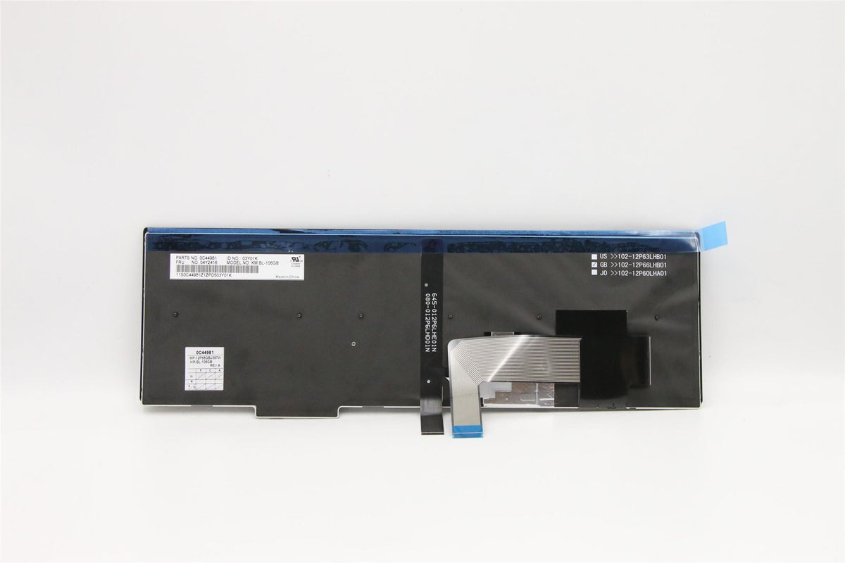 Lenovo ThinkPad P50s L540 T540p T550 T560 W540 W541 W550s Keyboard UK 04Y2416