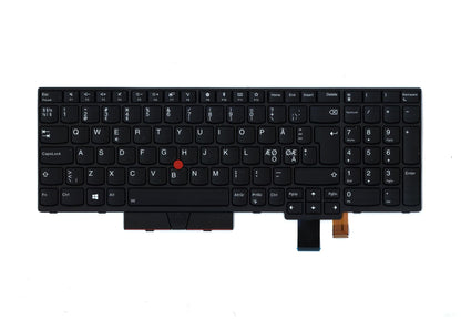 Lenovo ThinkPad T580 P52s Keyboard Nordic Black Backlit 01HX298