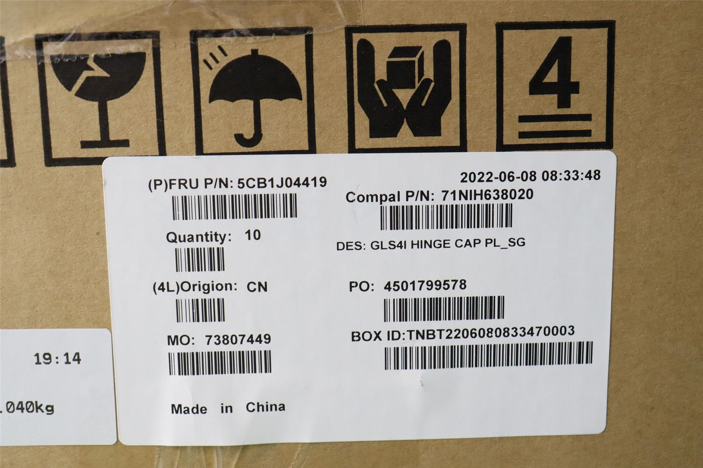 Lenovo Hinge Cover C 82SD PL_SG 5CB1J04419