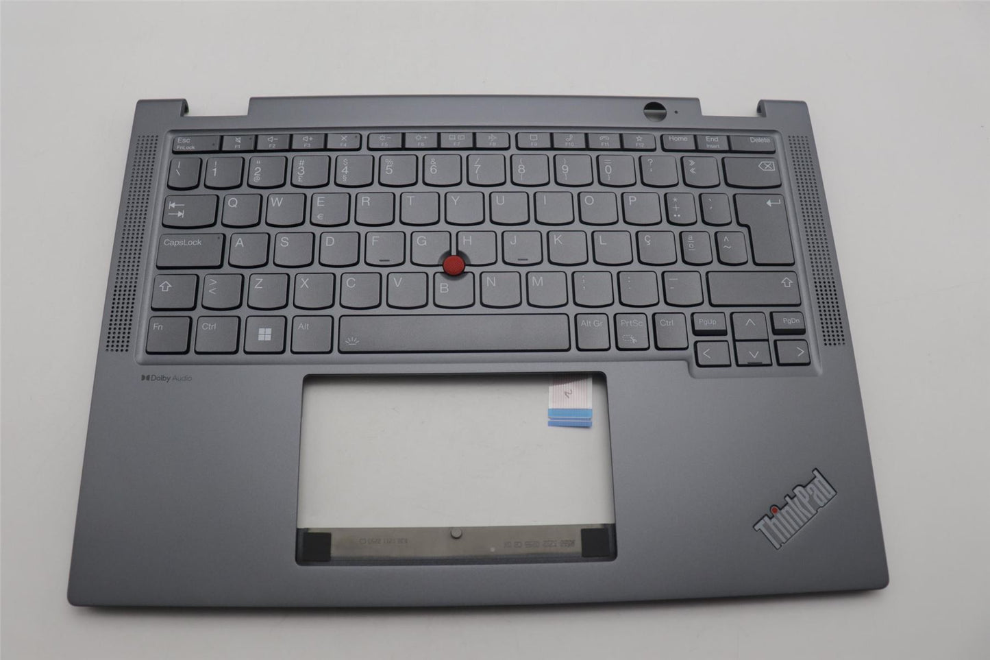 Lenovo ThinkPad X13 Gen 4 Keyboard Palmrest Top Cover Portuguese Grey 5M11L64354