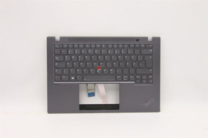 Lenovo ThinkPad T14s 2 Keyboard Palmrest Top Cover German Grey 5M11A37850