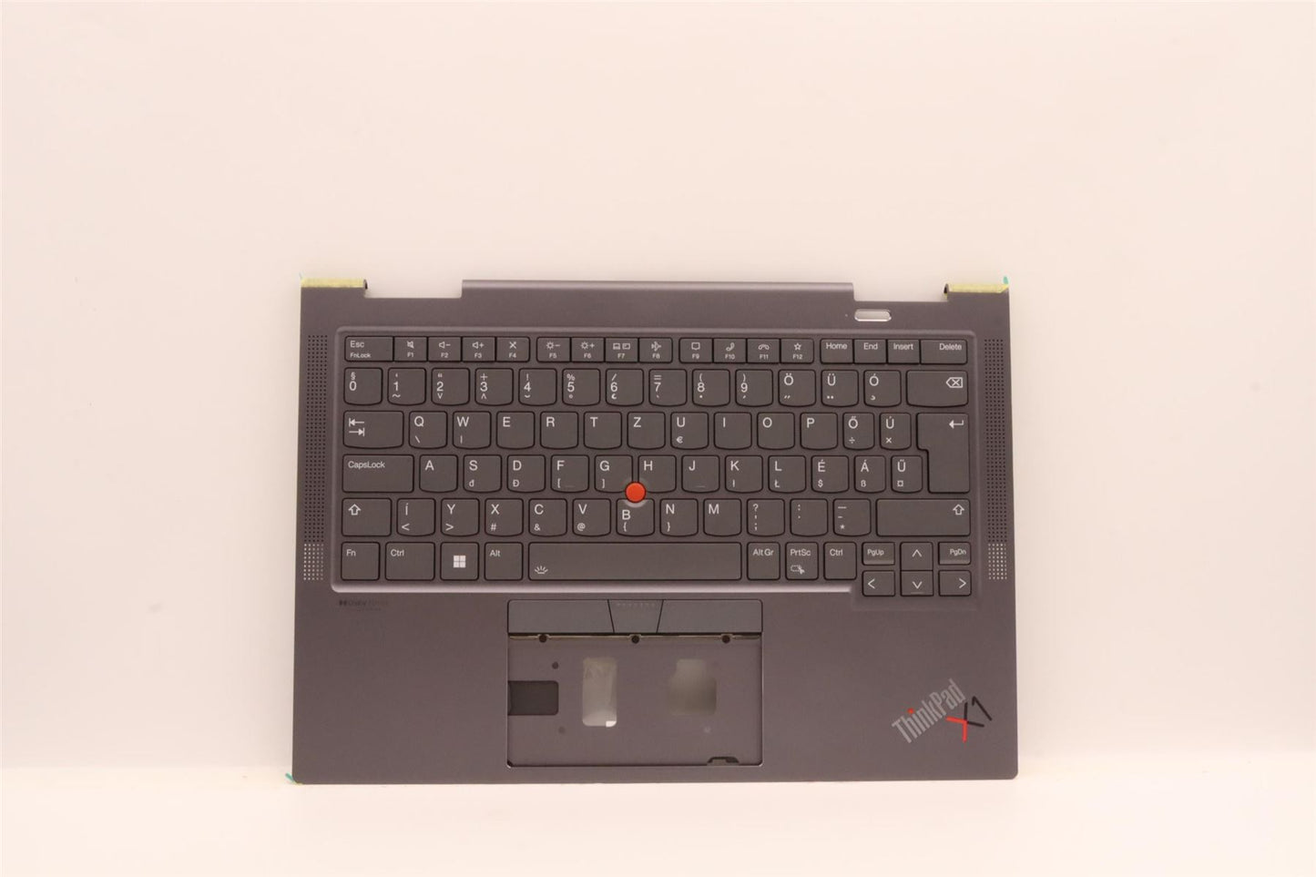 Lenovo ThinkPad X1 7th Gen Keyboard Palmrest Top Cover Hungarian Grey 5M11H45738