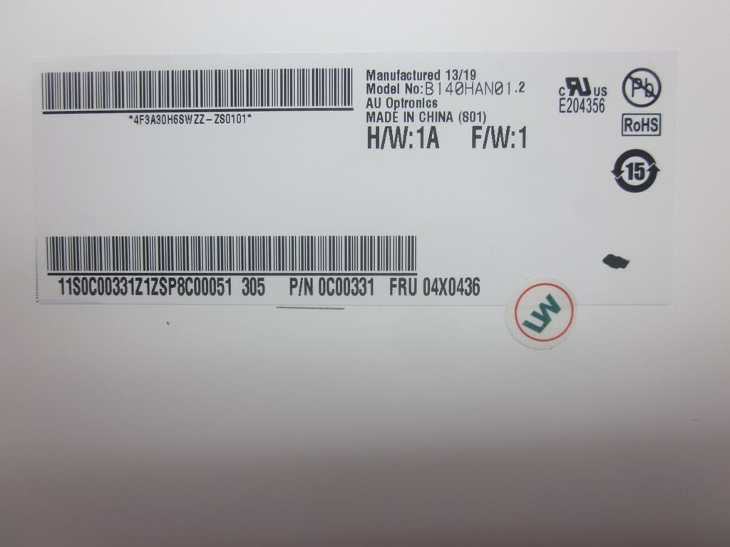Lenovo PANEL AUO 14.0 FHD IPS AG 04X0436